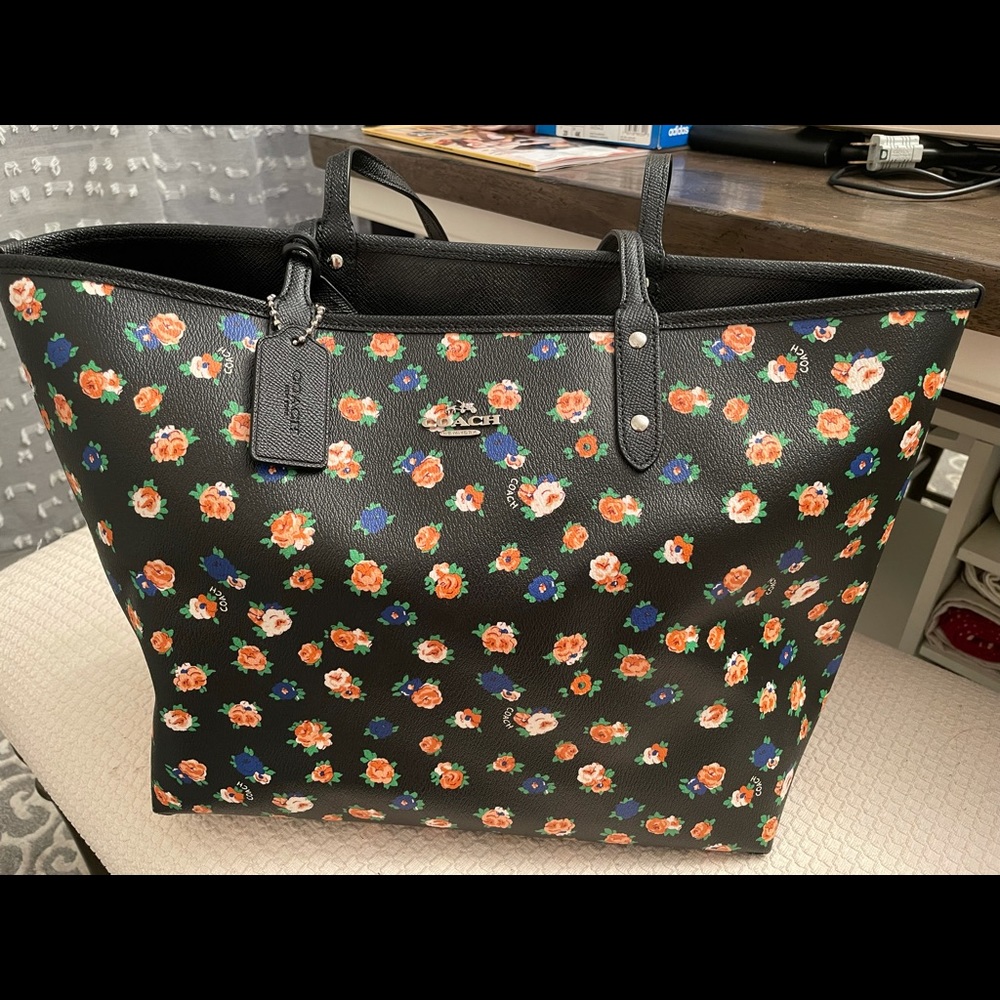 Coach reversible tote